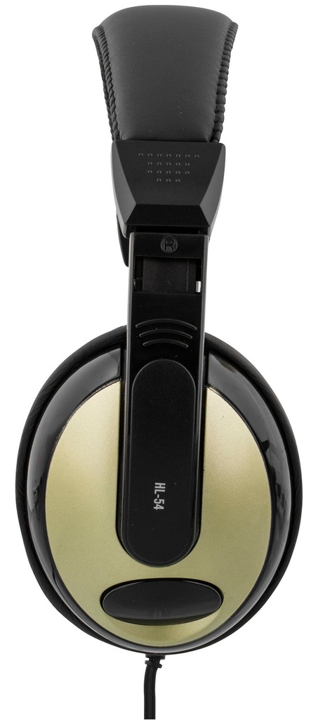 Hörlurar HL-51 3,5 mm 2,5 m svart/guld