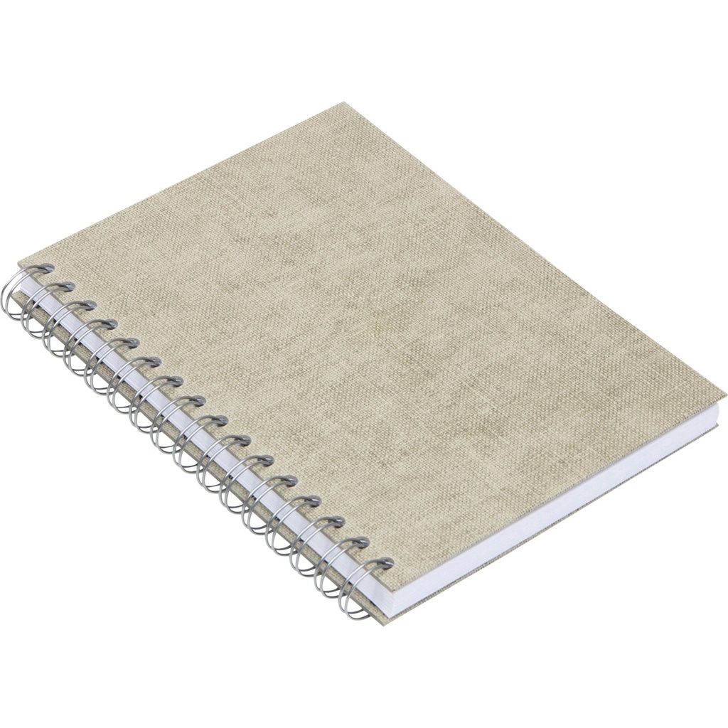 Anteckningsbok Bigso A5 olinjerad canvas linen