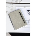 Anteckningsbok Bigso A5 olinjerad canvas linen