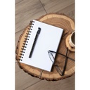 Anteckningsbok Bigso A5 olinjerad canvas linen