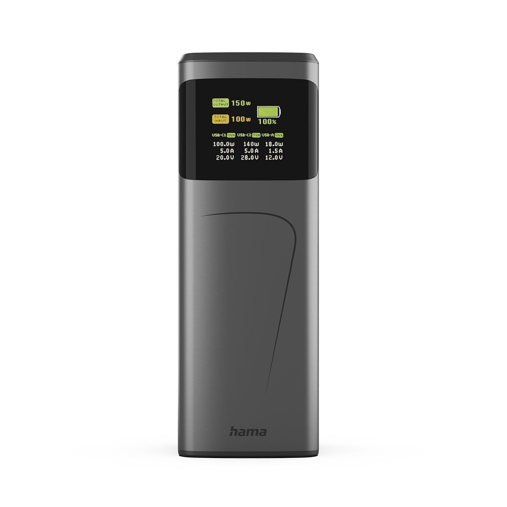 Powerbank 24000mah 2xUSBC 150W