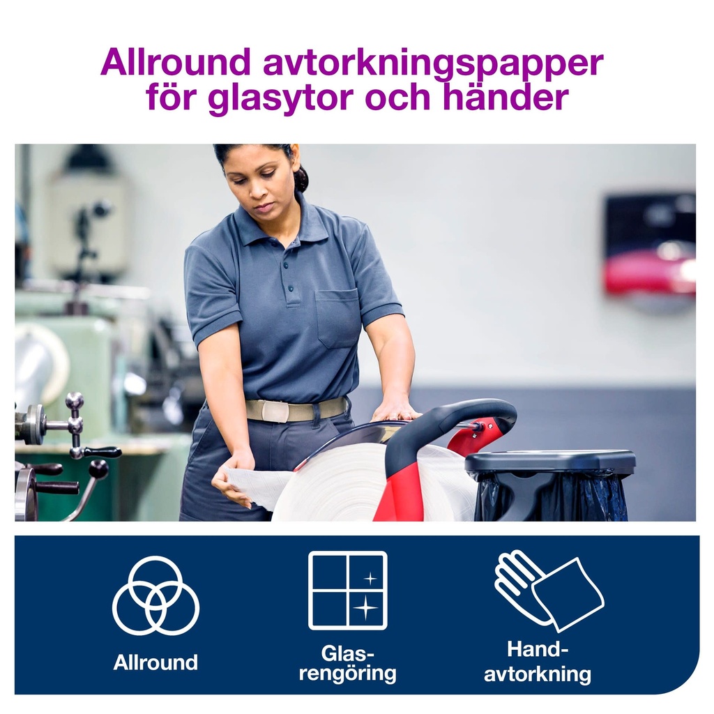 Avtorkningspapper Advanced Tork W1 1 st/fp