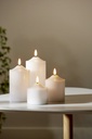 Blockljus LED Flamme Ø75 mm  H=120 mm Star Trading