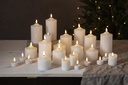Blockljus LED Flamme Ø75 mm  H=120 mm Star Trading
