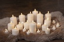 Blockljus LED Flamme Ø75 mm  H=120 mm Star Trading
