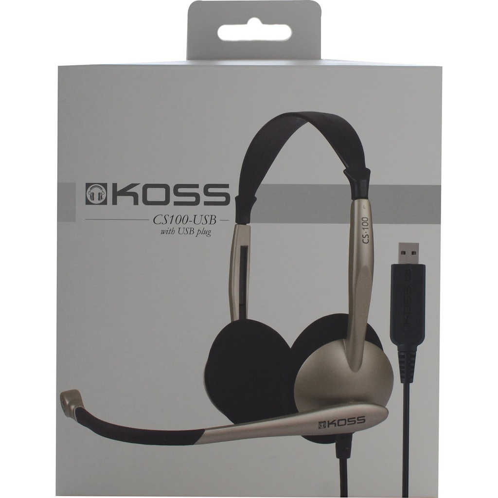 Headset KOSS PC-Headset CS100 Silver
