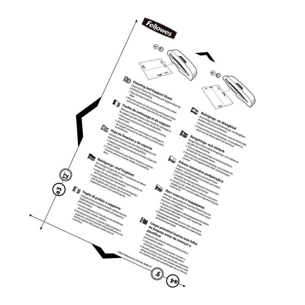 Rengöringsark laminator A4