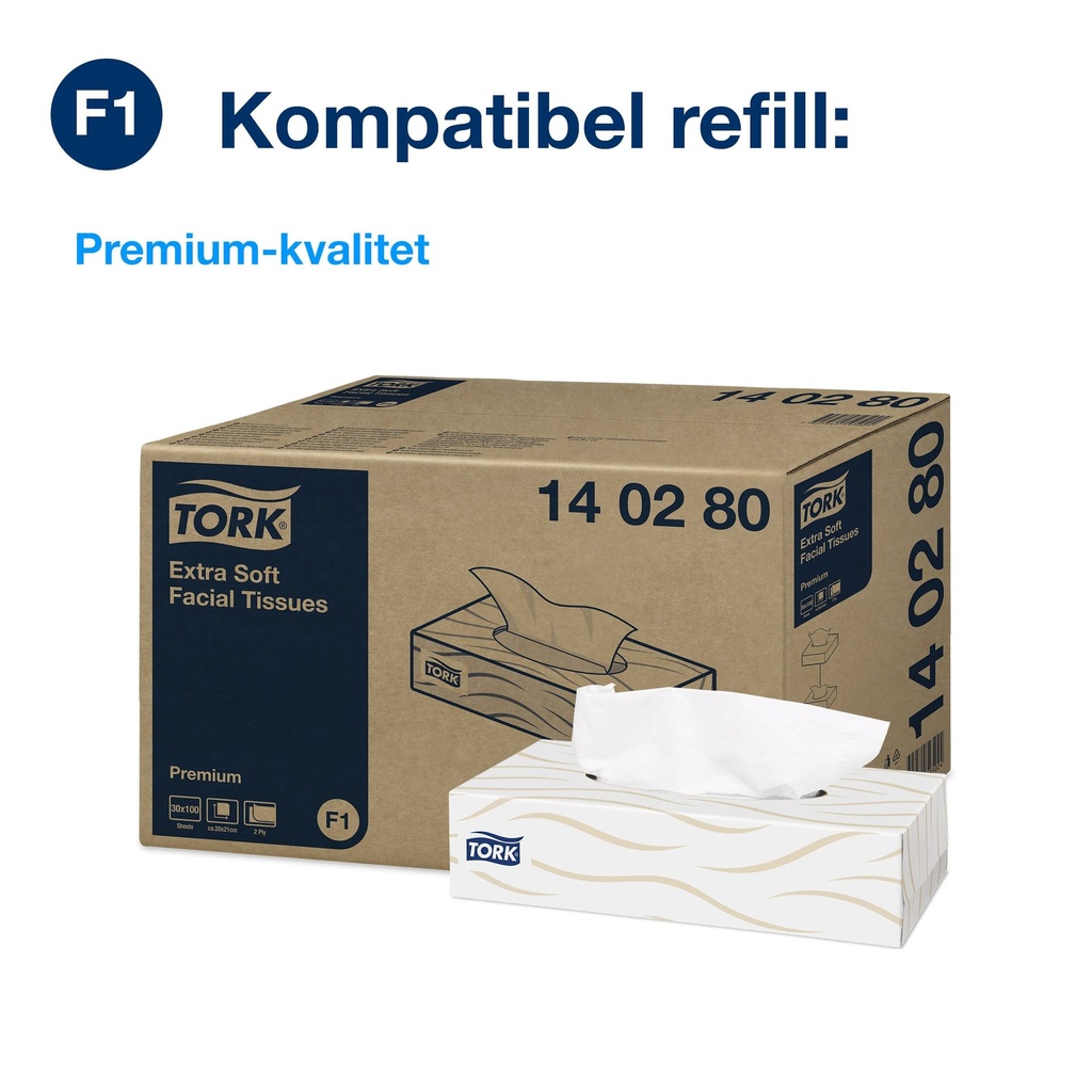 Dispenser Ansiktsservett Tork F1 Image Rostfri