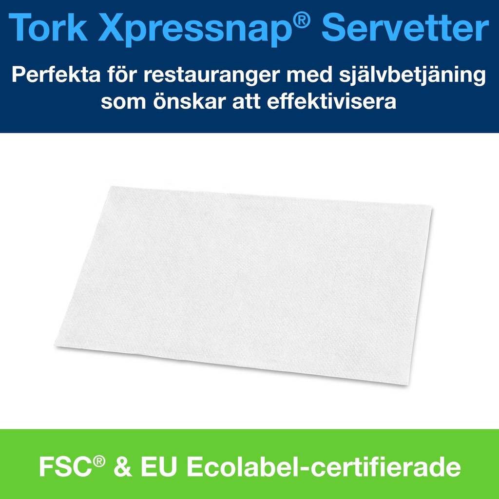 Servett Tork N4 vit 1125 st