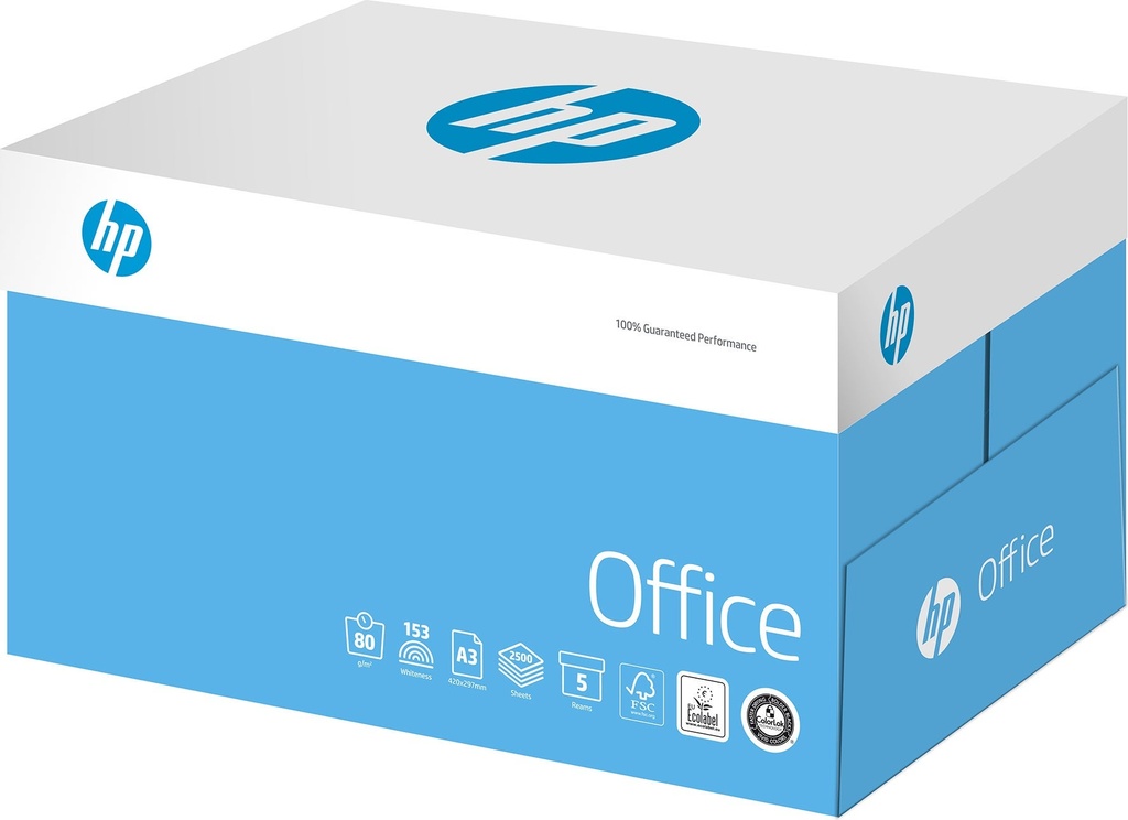 Kopieringspapper HP Office A3 80g 500/fp