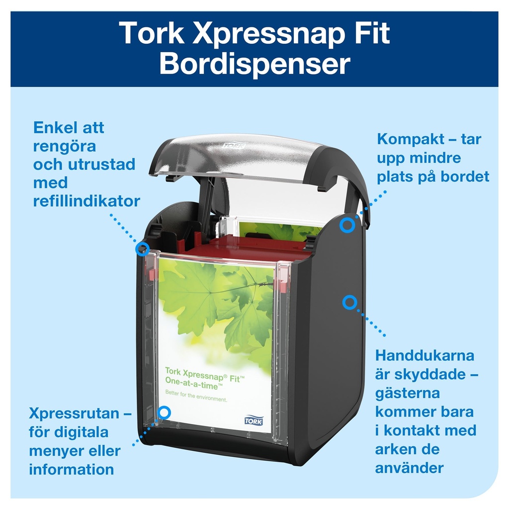 Dispenser bord Tork Xpressnap Fit® N14 stående