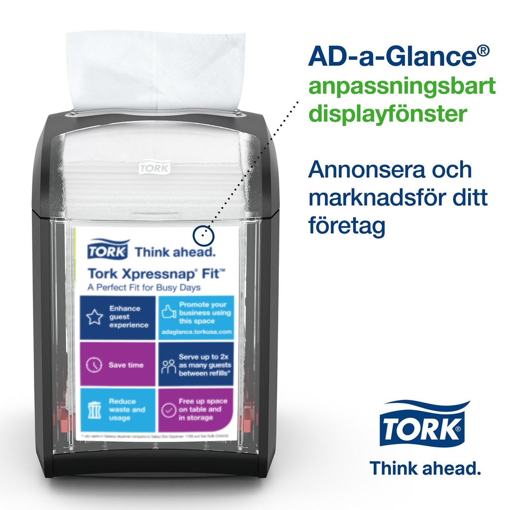Dispenser bord Tork Xpressnap Fit® N14 stående