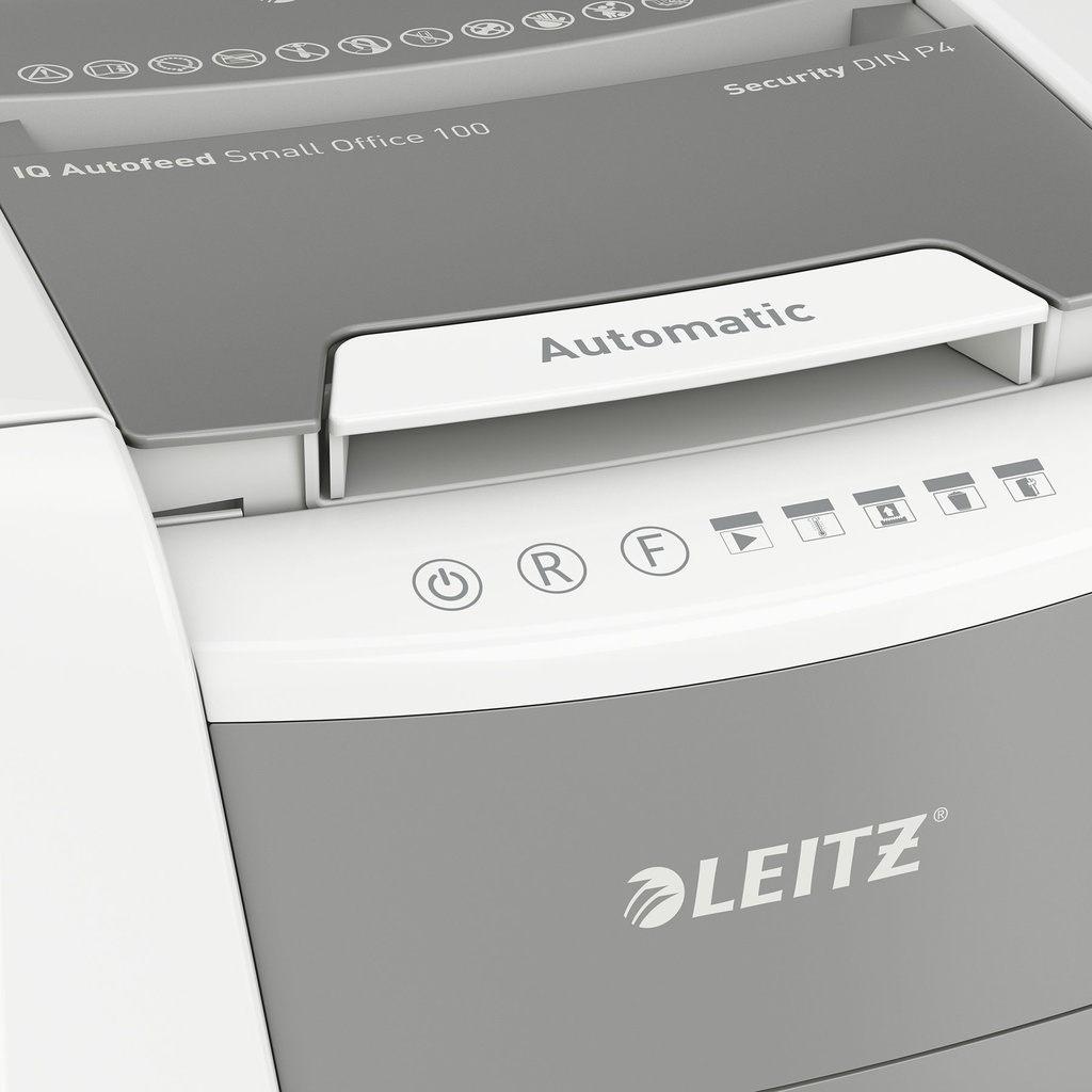 Dokumentförstörare Leitz IQ AutoFeed SmallOffice 100 P4