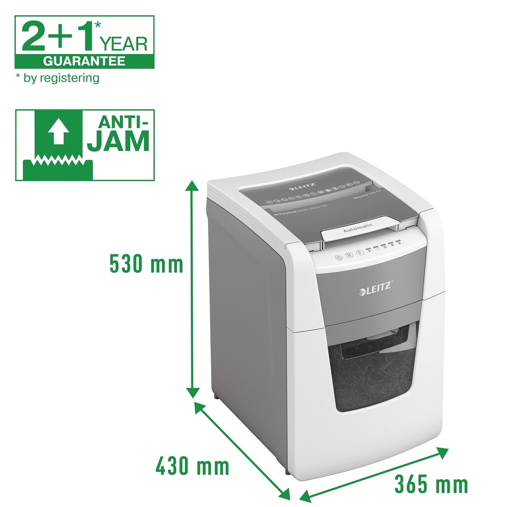 Dokumentförstörare Leitz IQ AutoFeed SmallOffice 100 P4