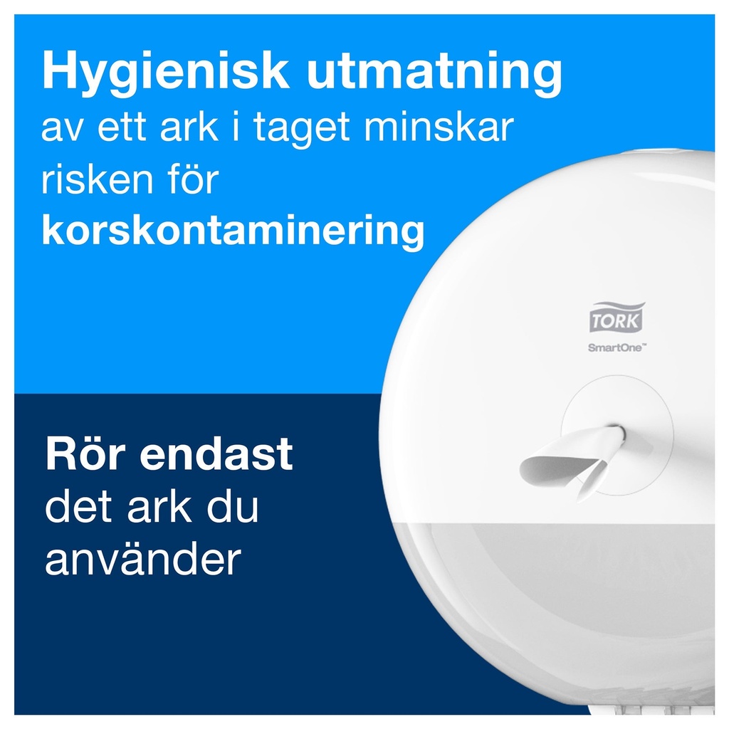 Dispenser Toalettpapper SmartOne Tork T8 Svart