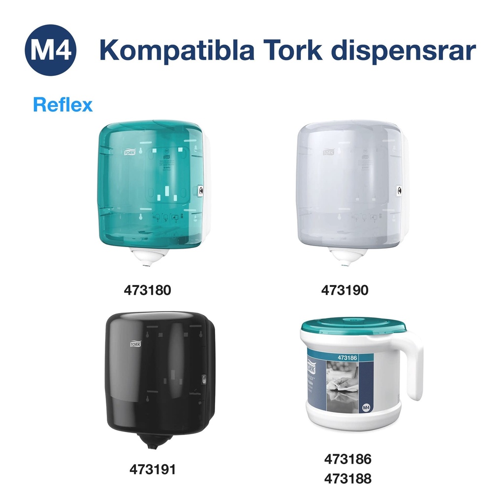 Torkrulle M4 Reflex 6/fp Vit