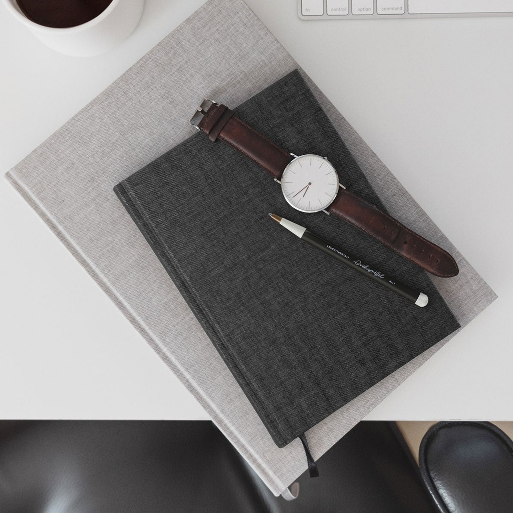 Anteckningsbok Paperstyle A5 Linjerad Black