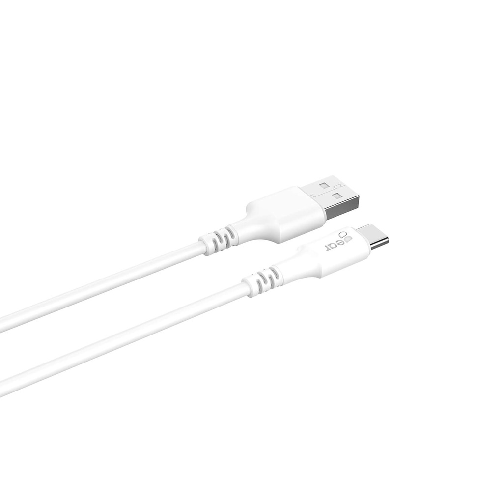 Laddkabel USB-A till USB-C 2.0 2 m vit
