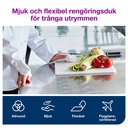 Rengöringsduk Tork vit W8 55 st/fp