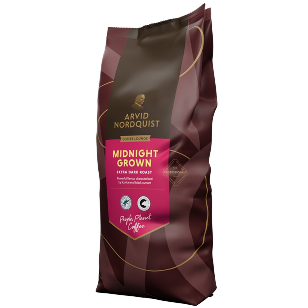 Kaffebönor hela Midnight Grown 1 kg Arvid Nordquist