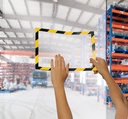 Inforam Duraframe Security A4 gul/svart 2 st/fp