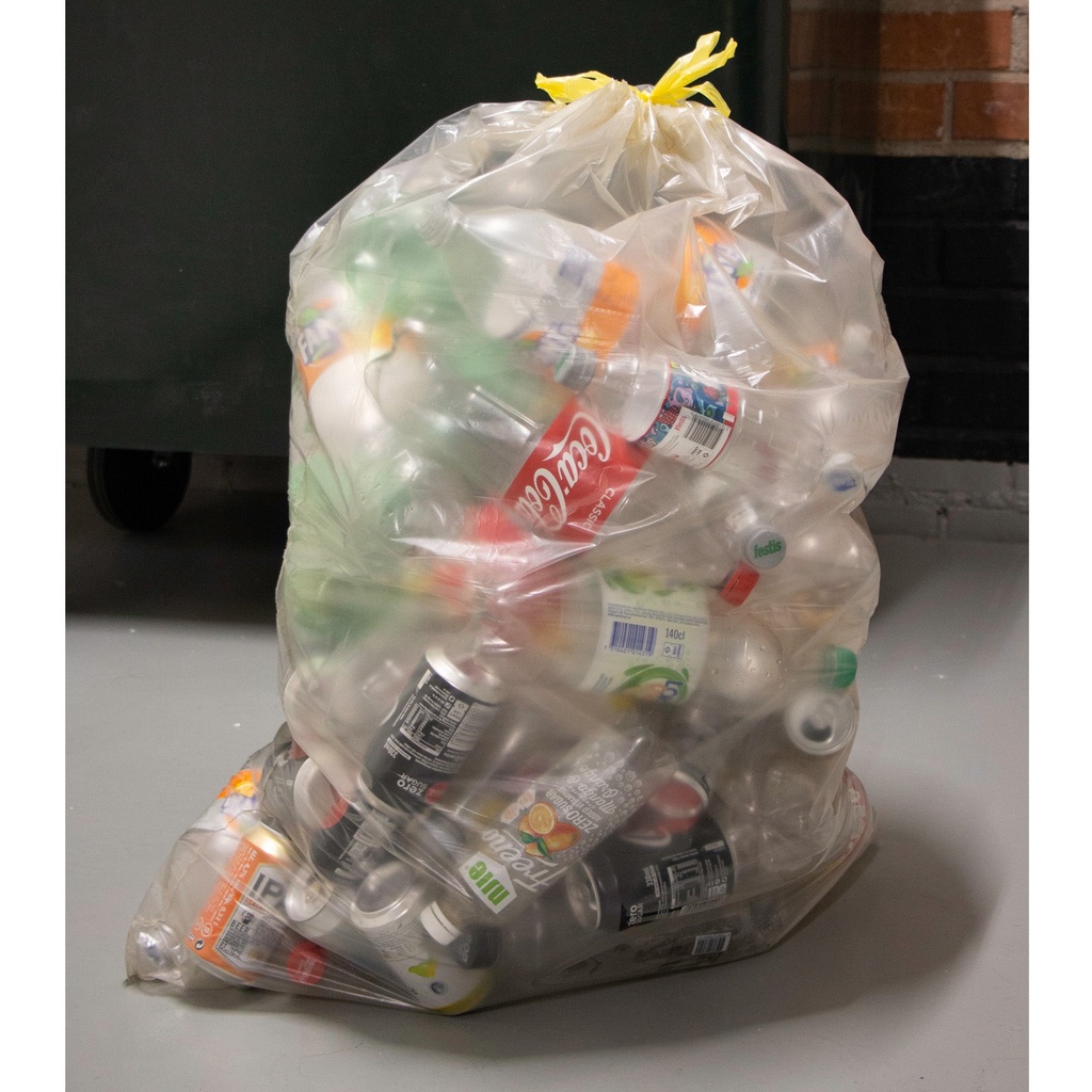 Sopsäck PolyREG Drawstring 125 liter 750x1030 mm transparent 6x25 st