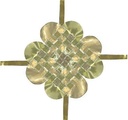 Metallkartong 50x35cm guld 10/fp