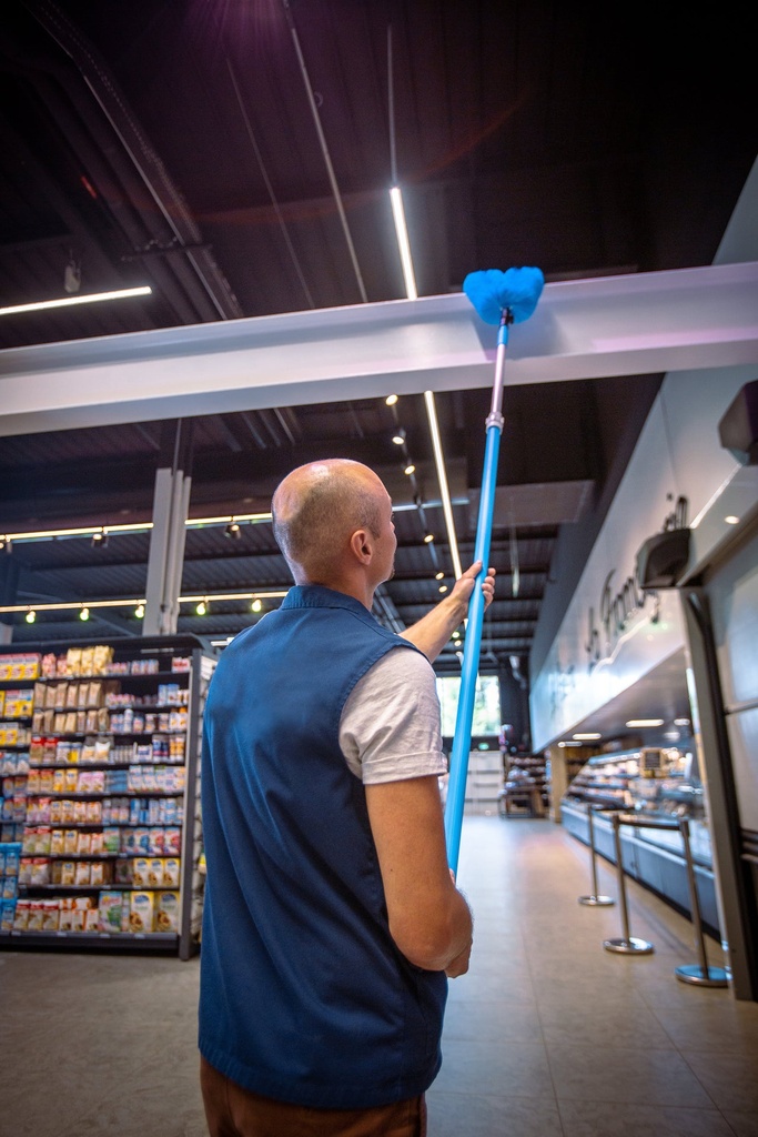 Rörborste Vikan 53 cm mjuk Blå