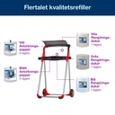 Golvställ W1  Tork röd/svart