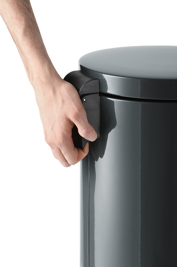 Pedalhink metall 20 liter mörkgrå