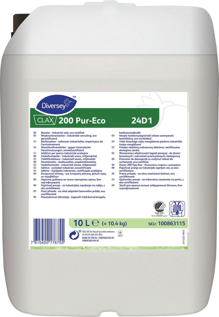 Tvättförstärkare Clax 200 PurEco 10 liter