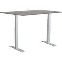 Skrivbord el Easydesk Adapt VI grå/vit 160x80 cm