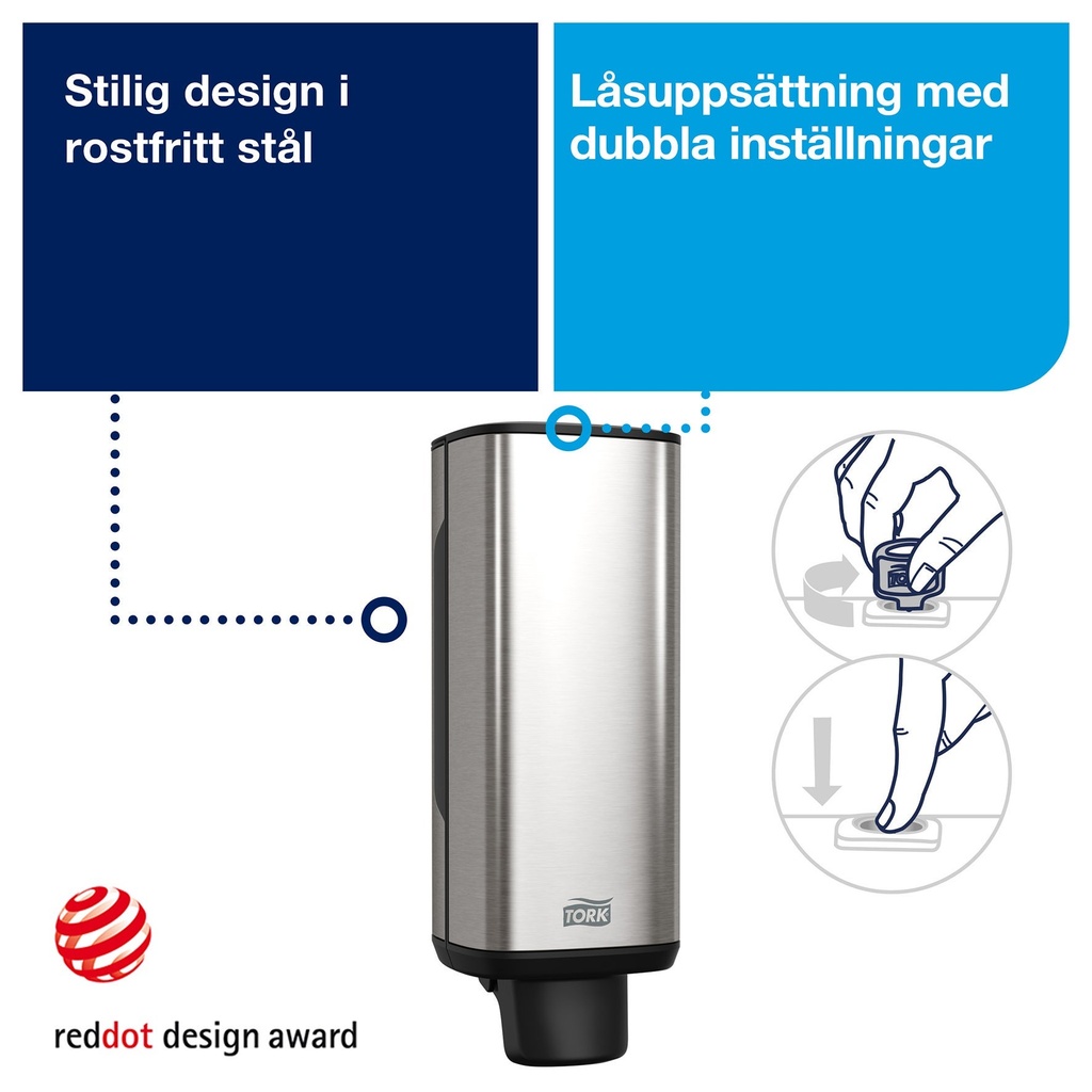 Dispenser Tork Skincare S4 rostfri