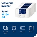 Toalettpapper Universal 2-lager T4 6 rullar/fp