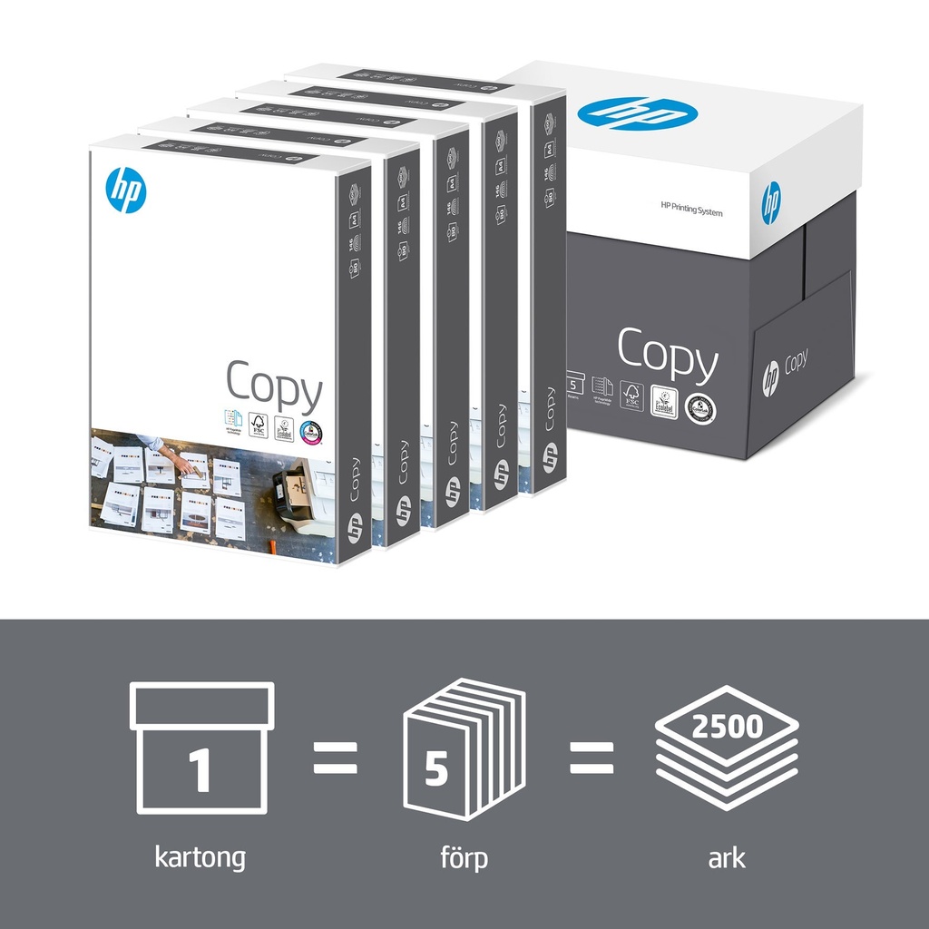 Kopieringspapper HP Copy A4 80g 500/pkt