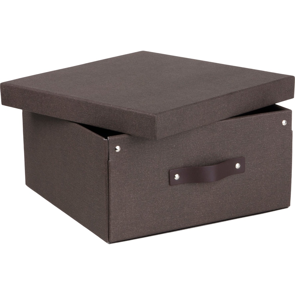 Förvaringsbox Bigso Levi canvas brun