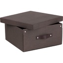 Förvaringsbox Bigso Levi canvas brun