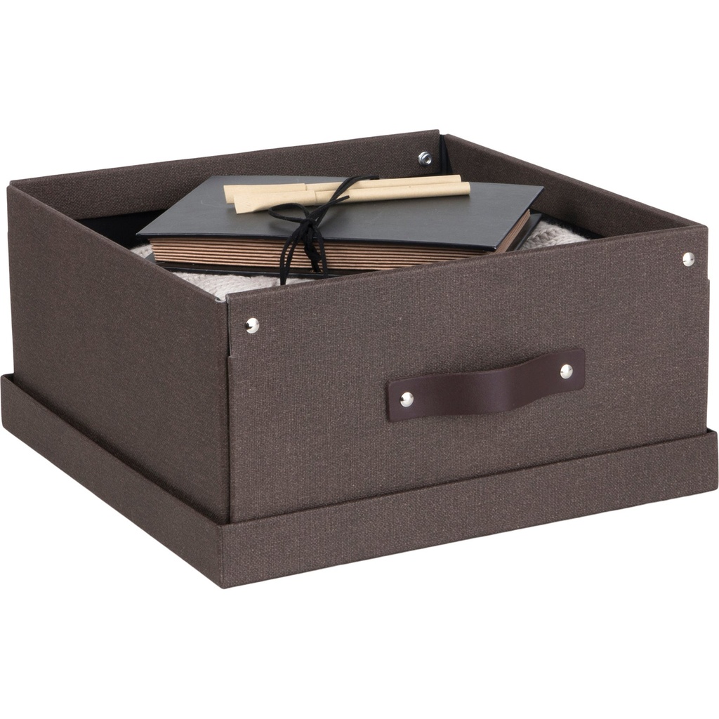 Förvaringsbox Bigso Levi canvas brun