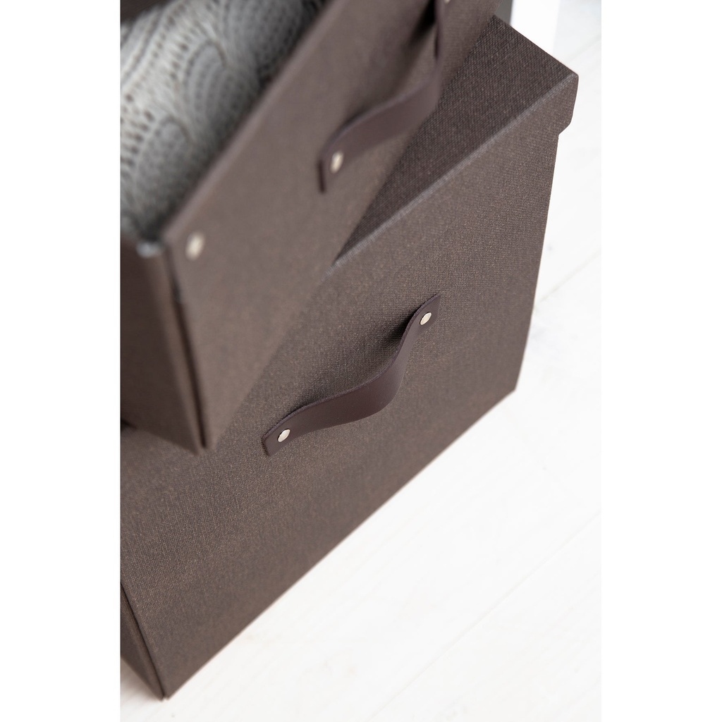 Förvaringsbox Bigso Levi canvas brun