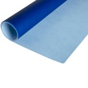 Skrivbordsunderlägg PU 40x80 cm Light blue/navy blue