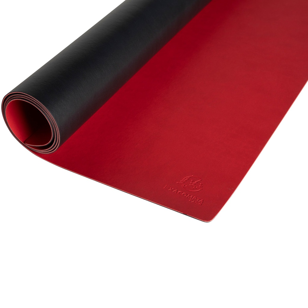 Skrivbordsunderlägg PU 40x80 cm Black/red
