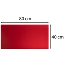 Skrivbordsunderlägg PU 40x80 cm Black/red