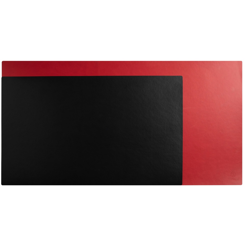 Skrivbordsunderlägg PU 40x80 cm Black/red