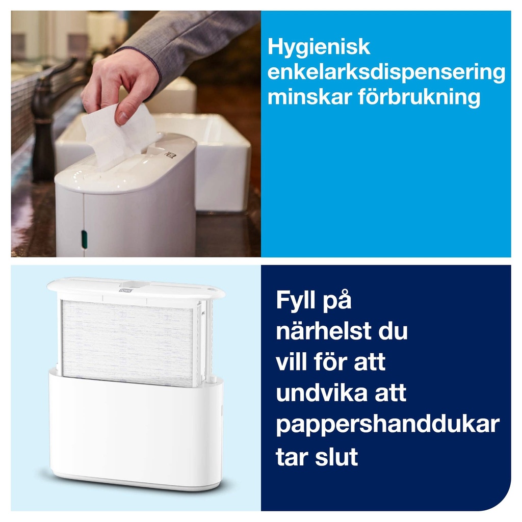 Dispenser Handduk/Servett H2 Tork Vit