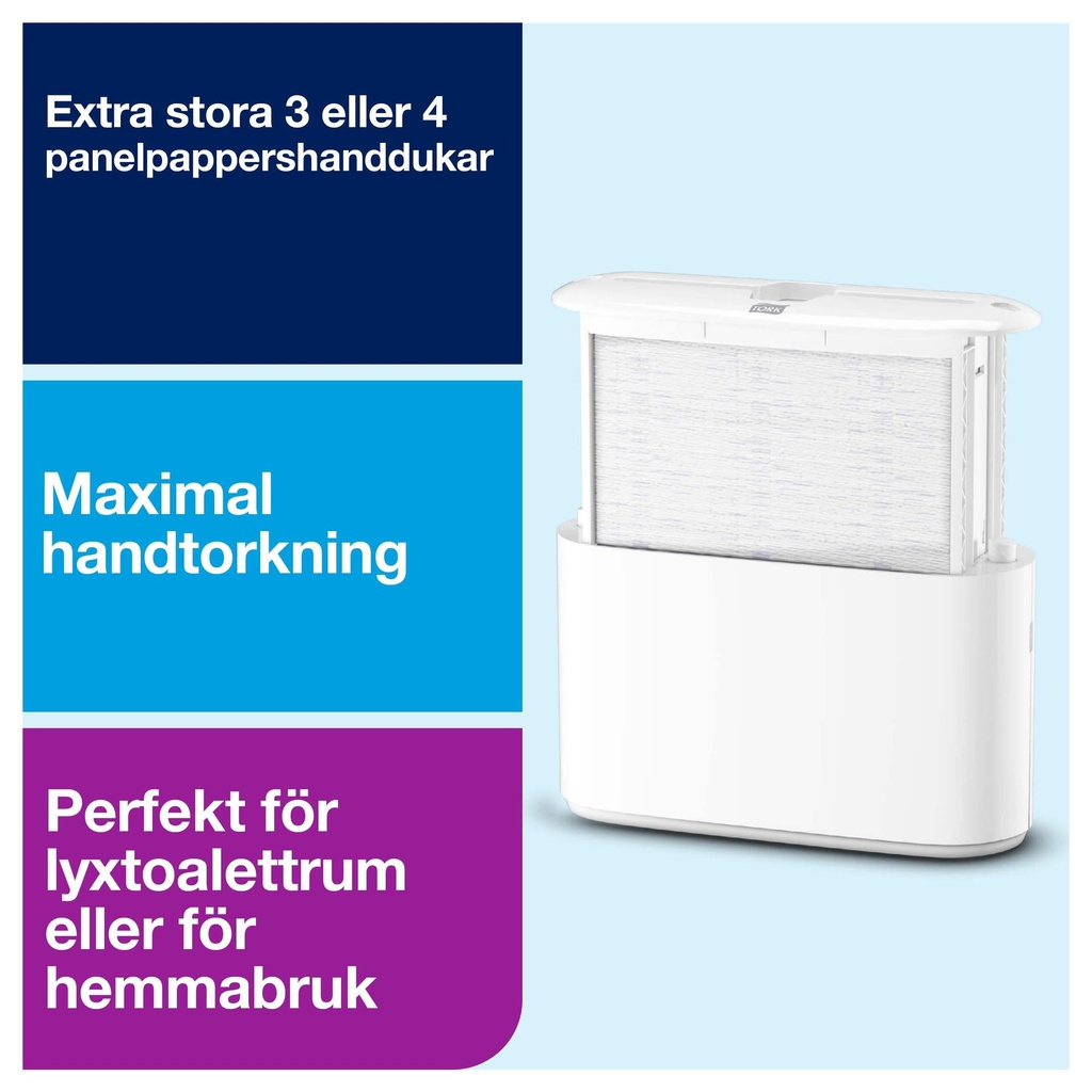 Dispenser Handduk/Servett H2 Tork Vit