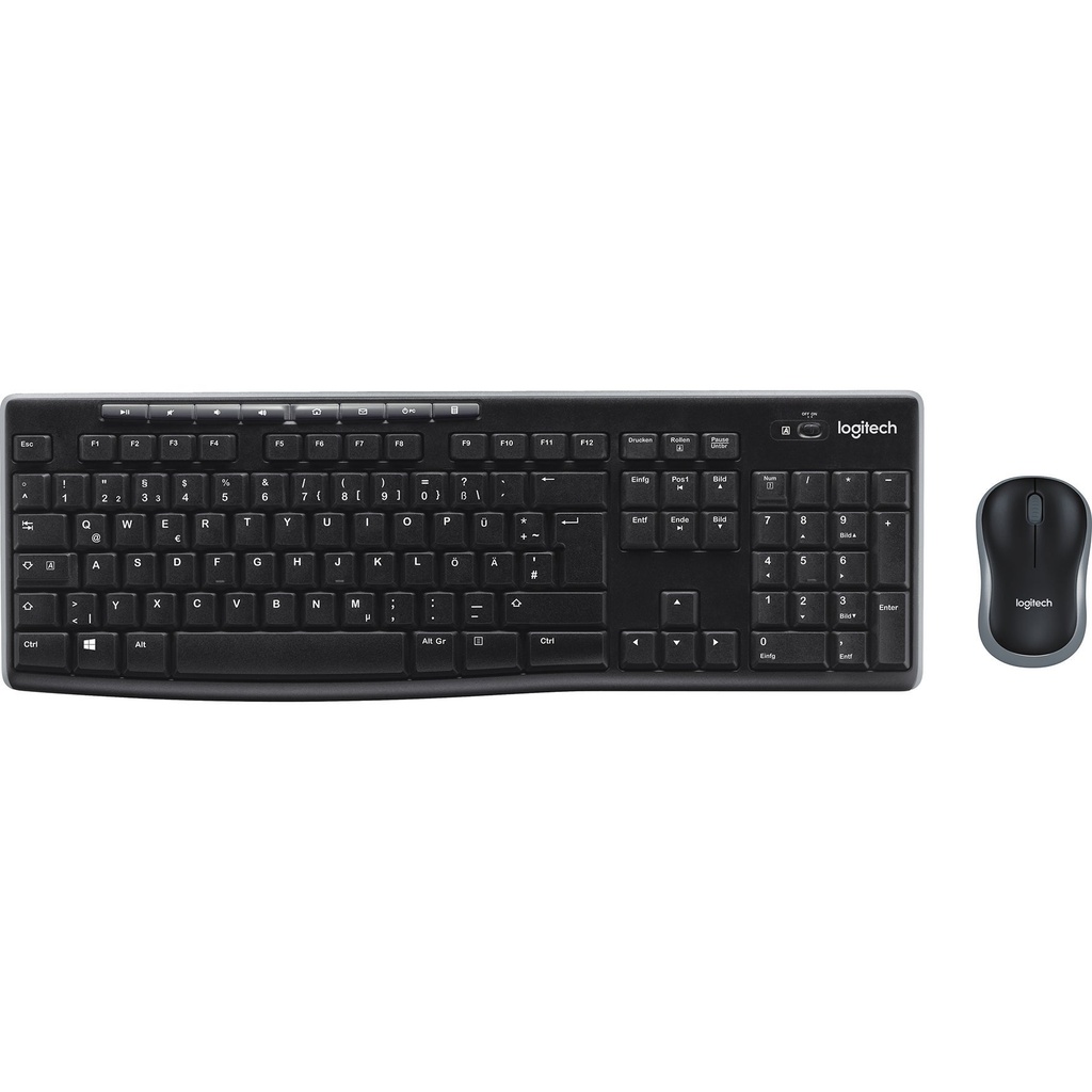 Tangentbord Mus Logitech MK270 Svart