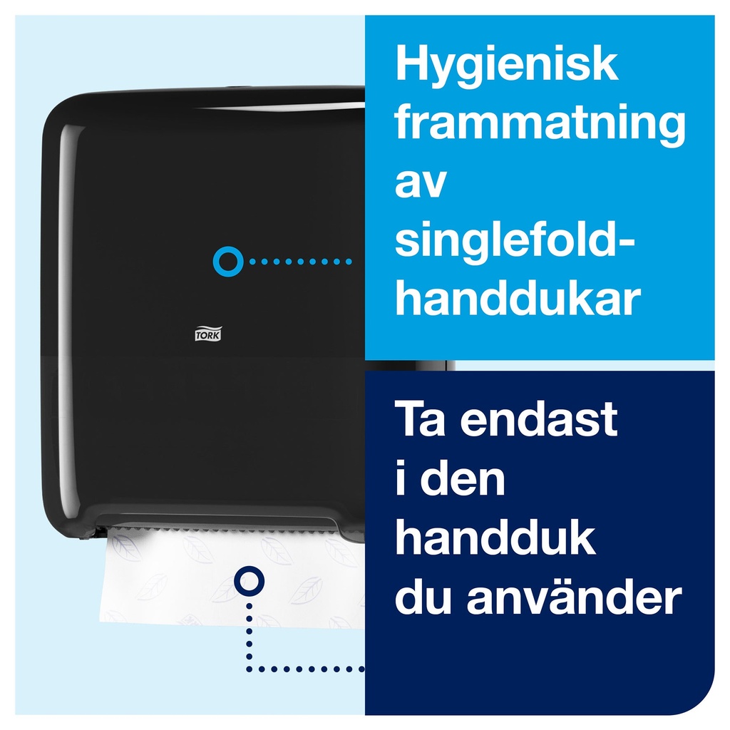 Dispenser Handduk på rulle Tork H1 svart