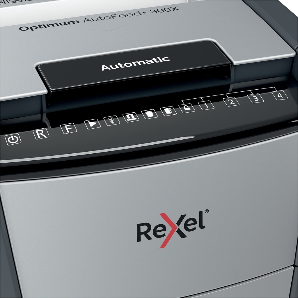 Dokumentförstörare Rexel Optimum AutoFeed+ 300X P4
