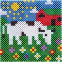 Pärlplatta kvadrat 16x16 10/fp
