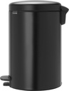 Pedalhink NewIcon Mattsvart 20 liter Brabantia